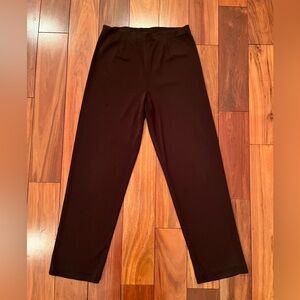 Exclusively Misook Chocolate Brown Knit Pants‎